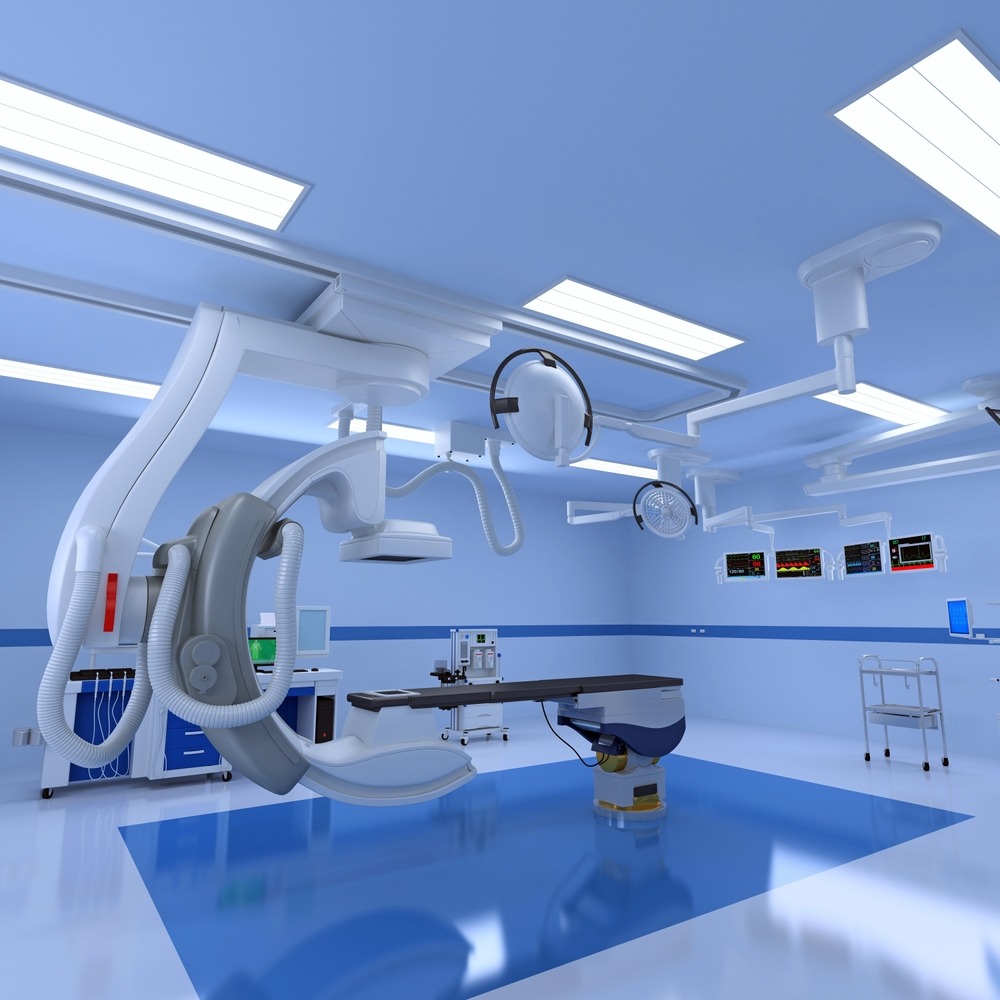 Hospital,Medical,Hybrid,Operating,Room,3d,Rendering,On,White,Background